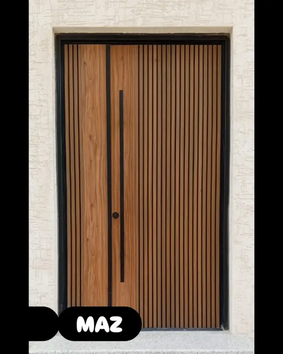 Geometric double exterior door published by MAZ Business Group